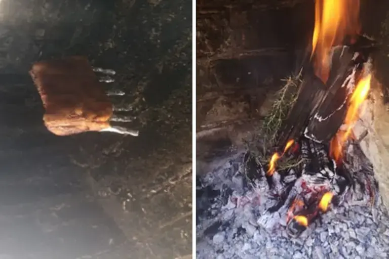 Cooking with the chimney