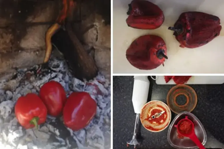 Wood fired Red pepper puree