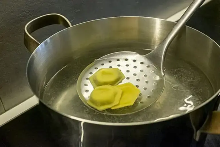 cooking ravioli