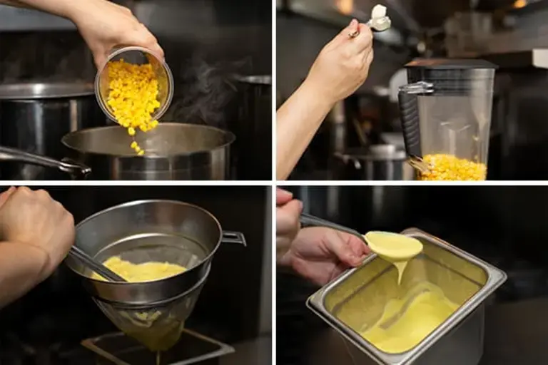 the corn puree Courtesy of Sarah Farmer 