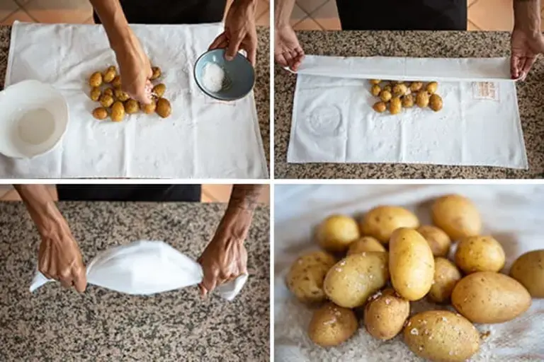 Potatoes and salt Courtesy of Nicole Bozzao 