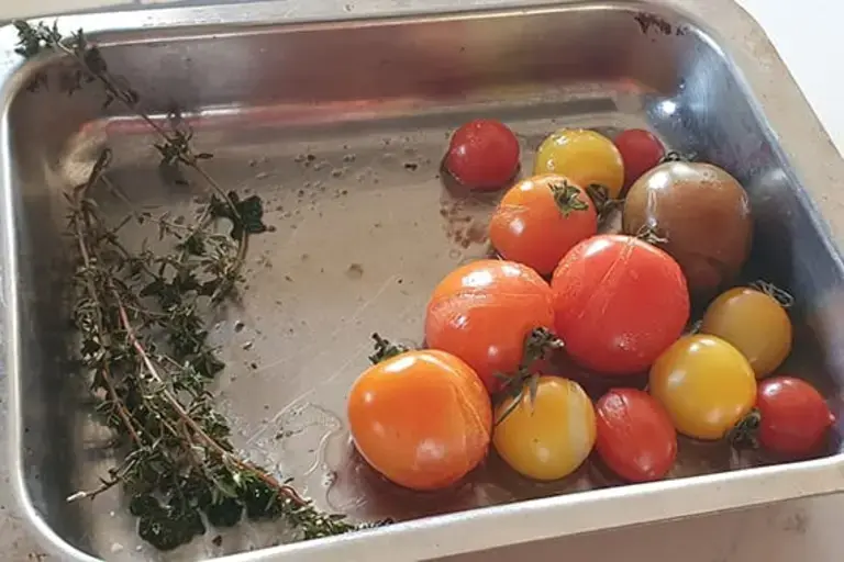 roasted tomatoes Courtesy of Chef Marcus Gericke