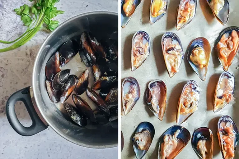 Mussels au Gratin_step two