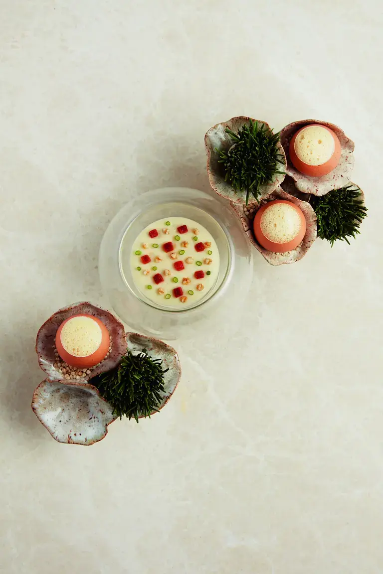 Smoked Organic Eggs by Julien Royer.