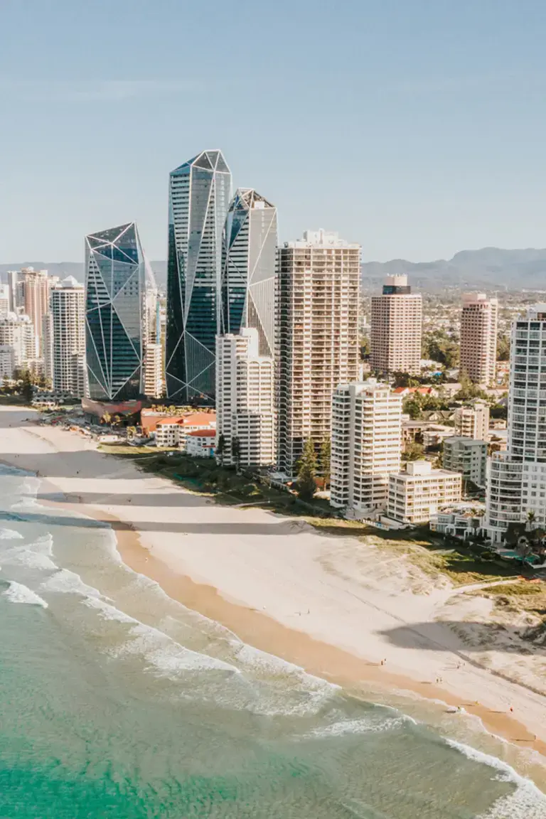 High rise buildings on Australia's Gold Coast.