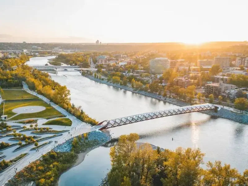 Calgary from above.