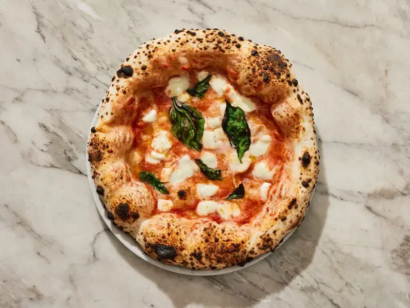 Margherita at Una Pizza Napoletana.
