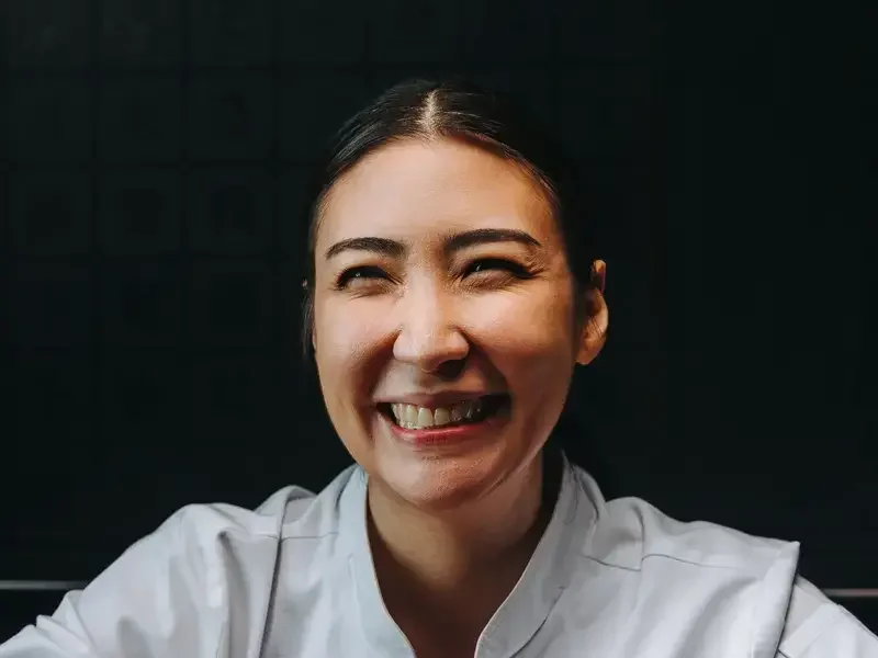 Chef Pam, smiling.