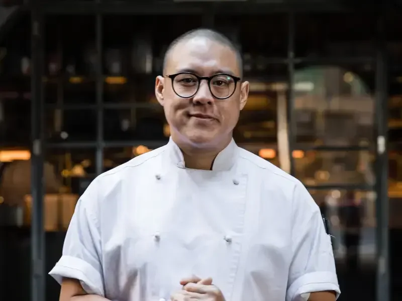 Dan Hong in chef whites.