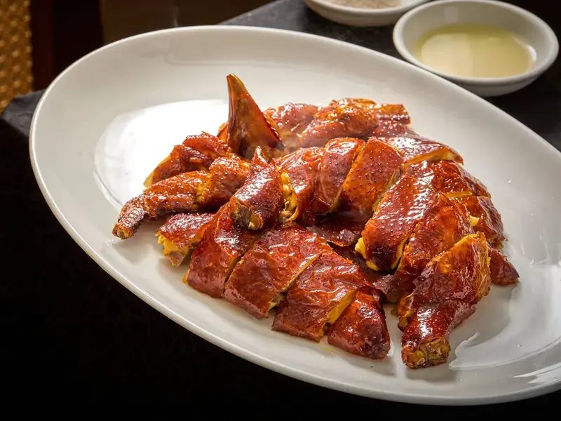 Crispy chicken at Seventh Son in Hong Kong.