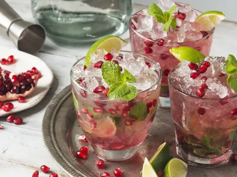 Grenadine syrup cocktails.