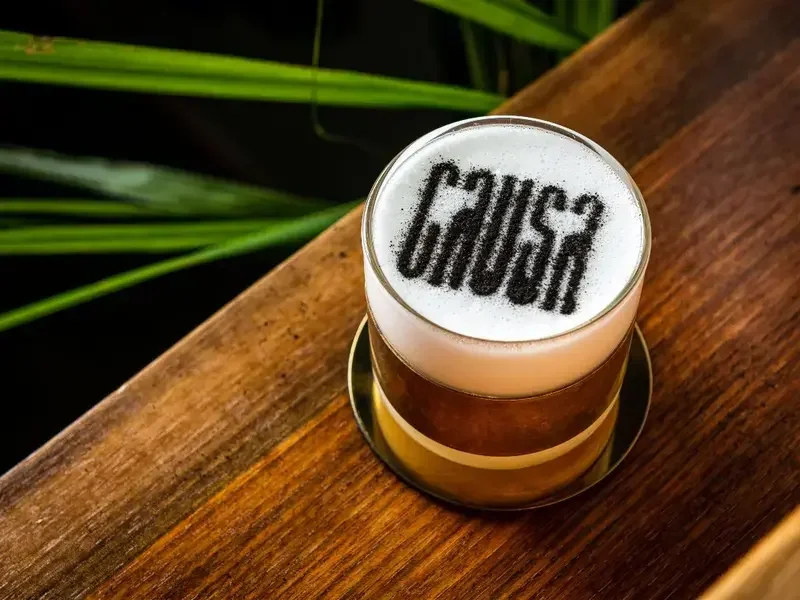 Pisco sour at Causa, Washington, D.C.