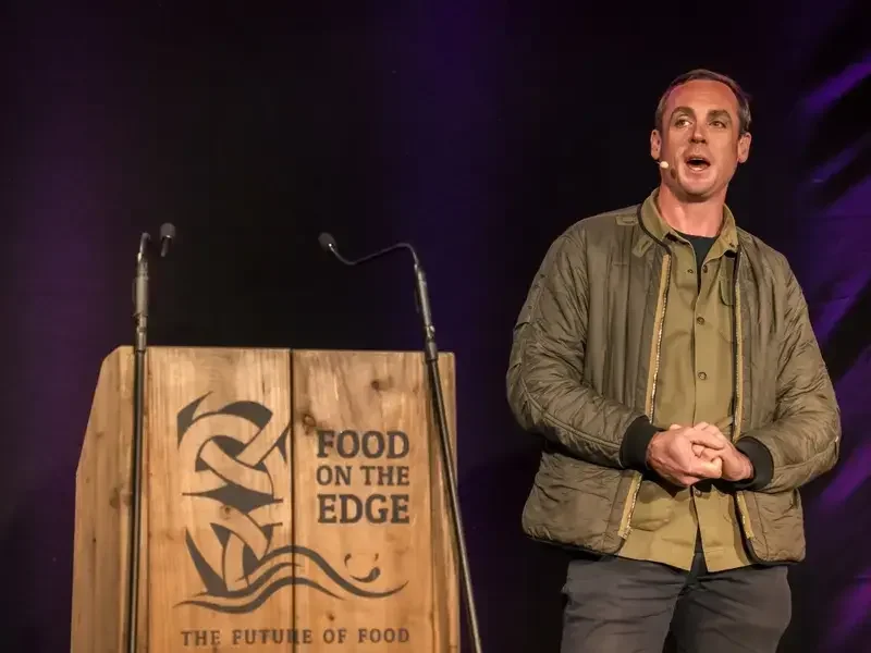 Chef Dan Cox at Food on the Edge 2023.