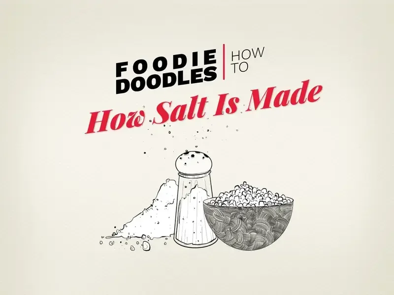 Infographic about how salt is produced