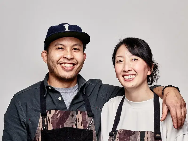 Chefs Tim Flores and Genie Kwon of Kasama.