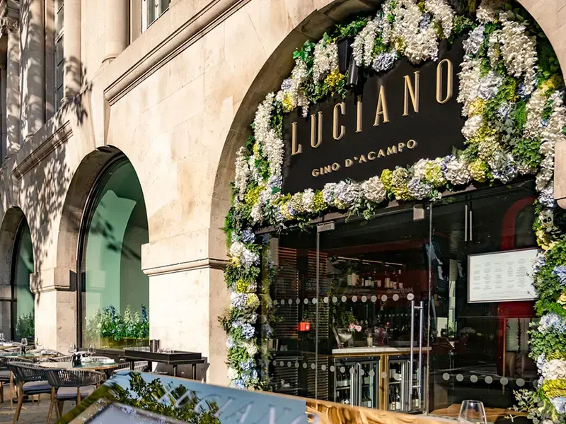 Luciano by Gino D'Acampo restaurant exterior.