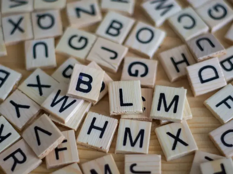 Scrabble letters