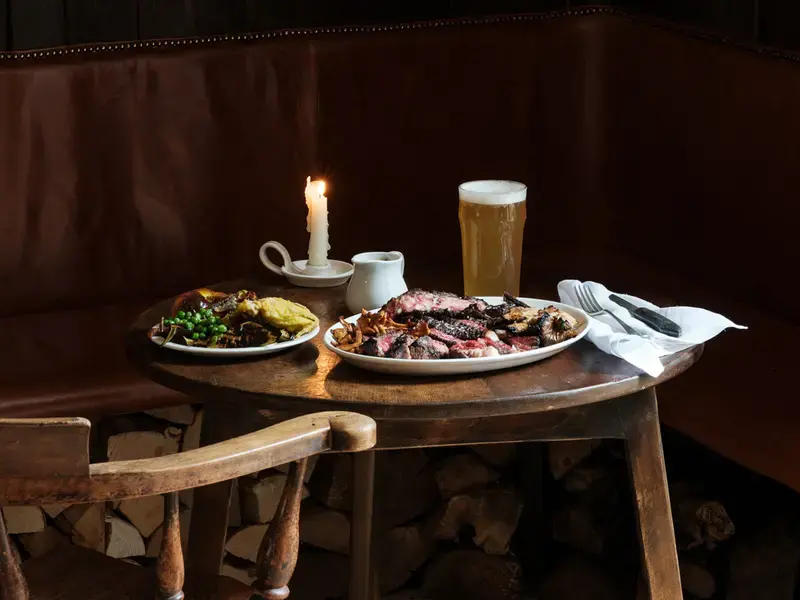 Cosy scene at The Bull in Charlbury, UK.