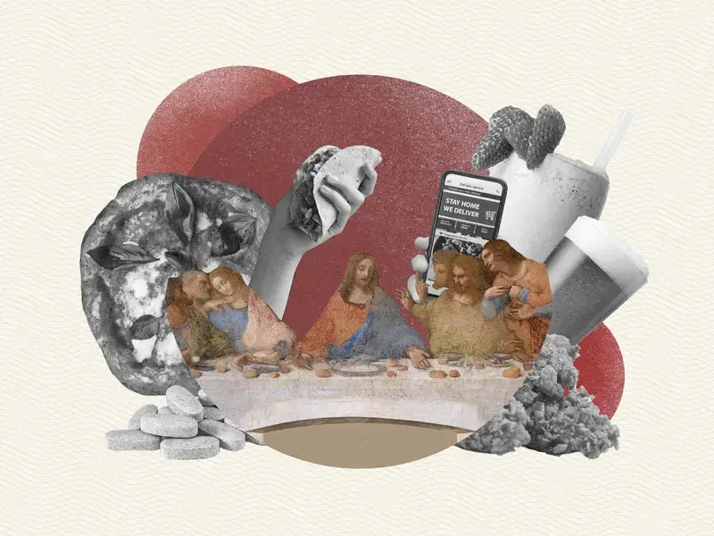 Modern Last Supper inspired by the Cenacolo Vinciano