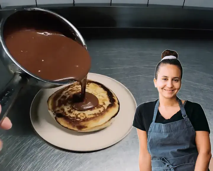 Through the eyes of the chef Hattab vegan fluffy pancake