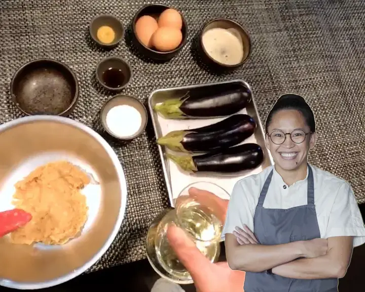 Through the eyes of the chef Ibrahim Miso eggplant