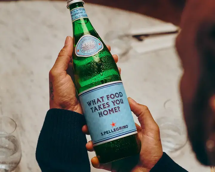 S.Pellegrino bottle: Spark campaign.