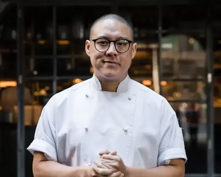 Dan Hong in chef whites.