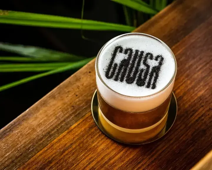 Pisco sour at Causa, Washington, D.C.